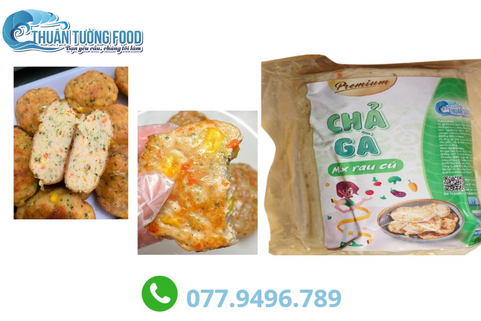 TT_Chả gà mix rau củ 500g